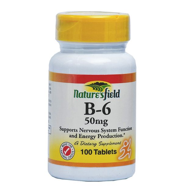 NATURES FIELD VITAMIN B6 50MG x100