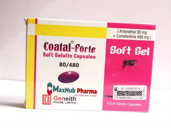 COATAL FORTE 80/480MG S/GEL CAPS x6