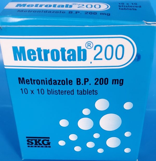 METROTAB 200MG TABS x100