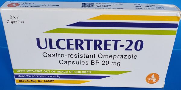 ULCERTRET-20 CAPS x14